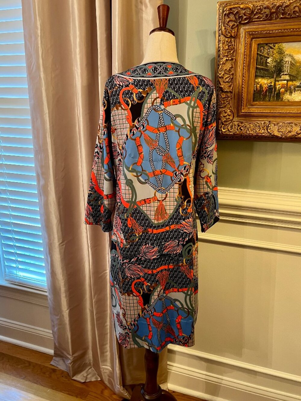 EUC Gretchen Scott Bordertown Jersey Dress in Ditto Print Size XL - Picture 5 of 5